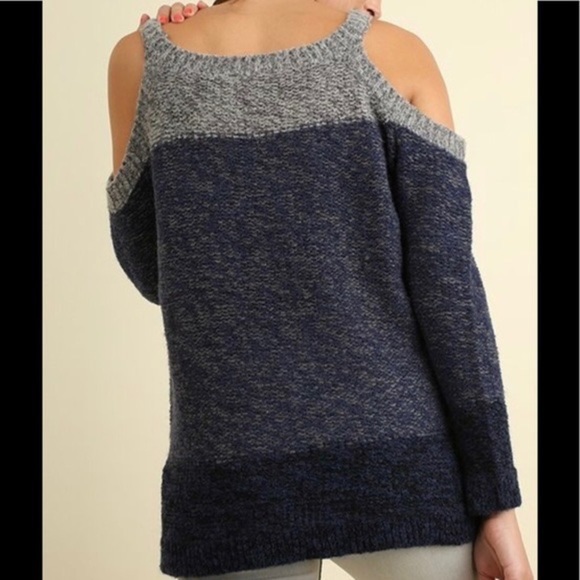 Umgee Cold Shoulder Sweater - Picture 4 of 6